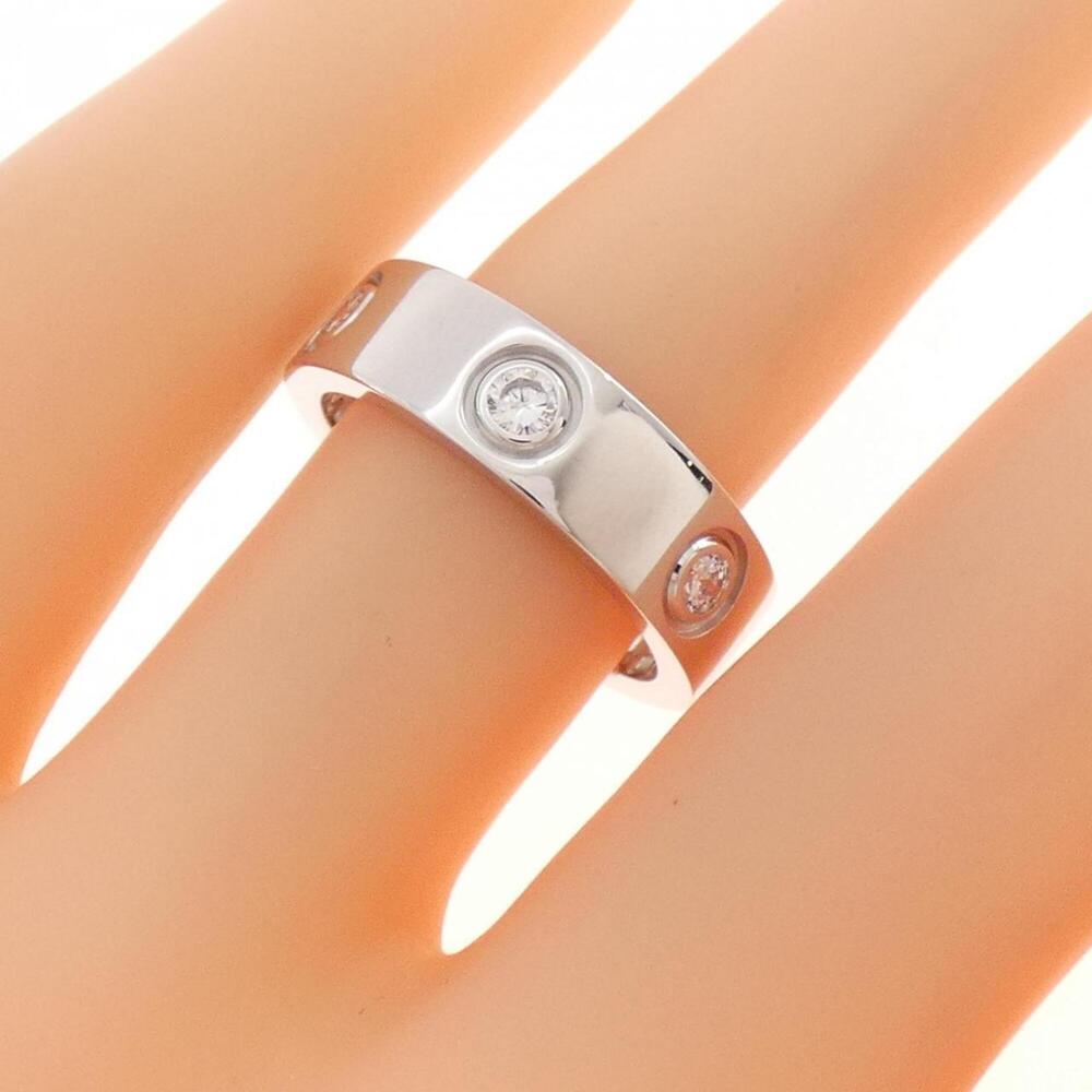 CARTIER Silver Diamond Love Ring - Picture 5 of 5